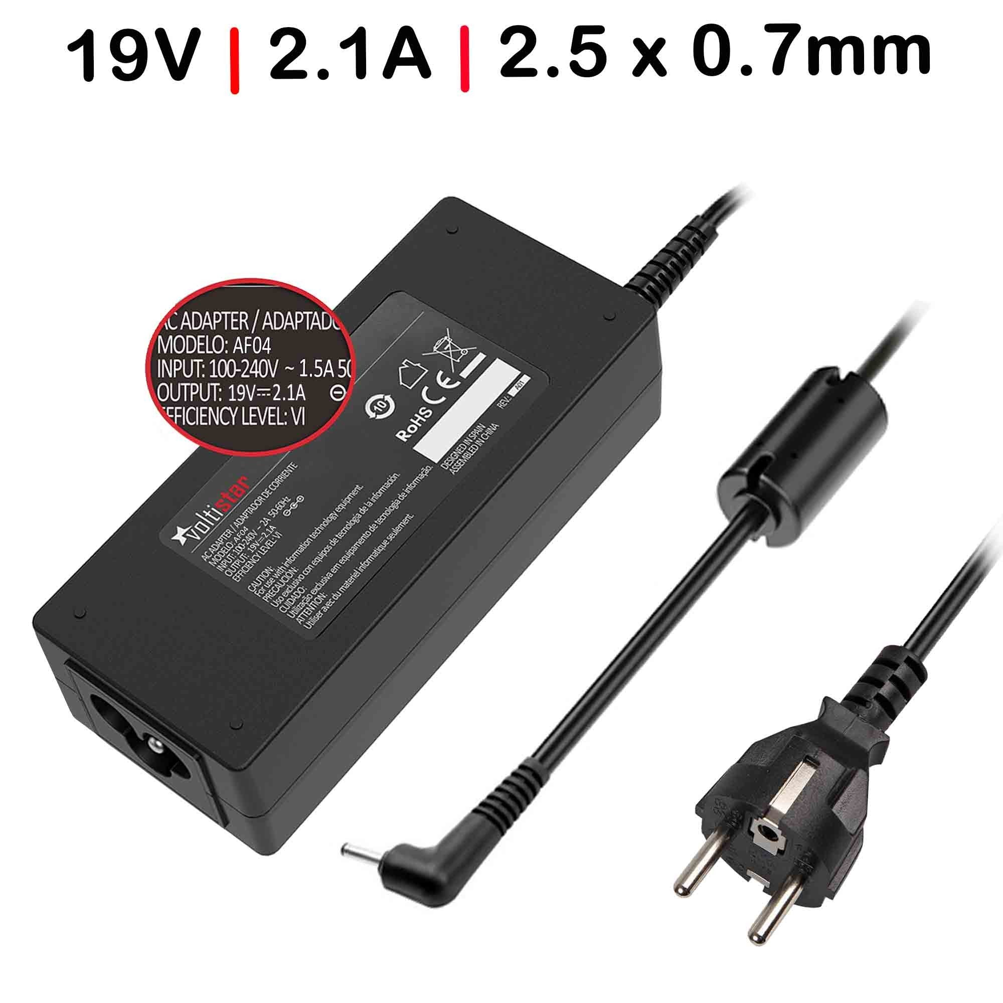 Cargador Para Portatil Asus 19V 2.1A 2.5X0.7Mm