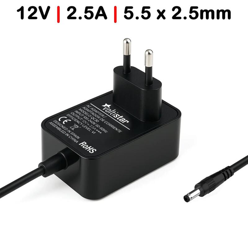 Cargador Para Monitores Router Luces Led 12v 2.5a 30w 5.5x2.5mm Pared