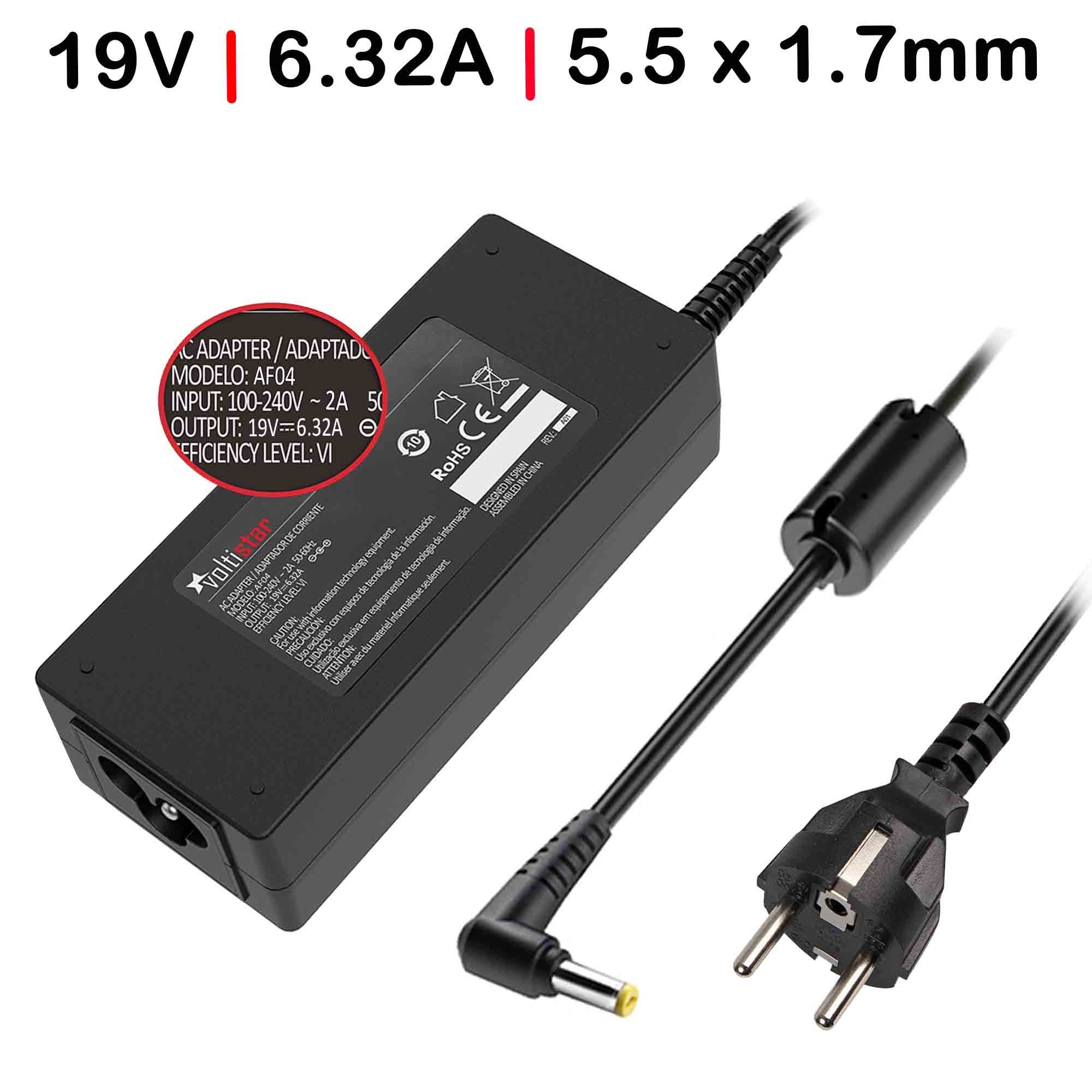 Cargador Para Portátil Acer 120W 19V 6.32A 5.5X1.7Mm