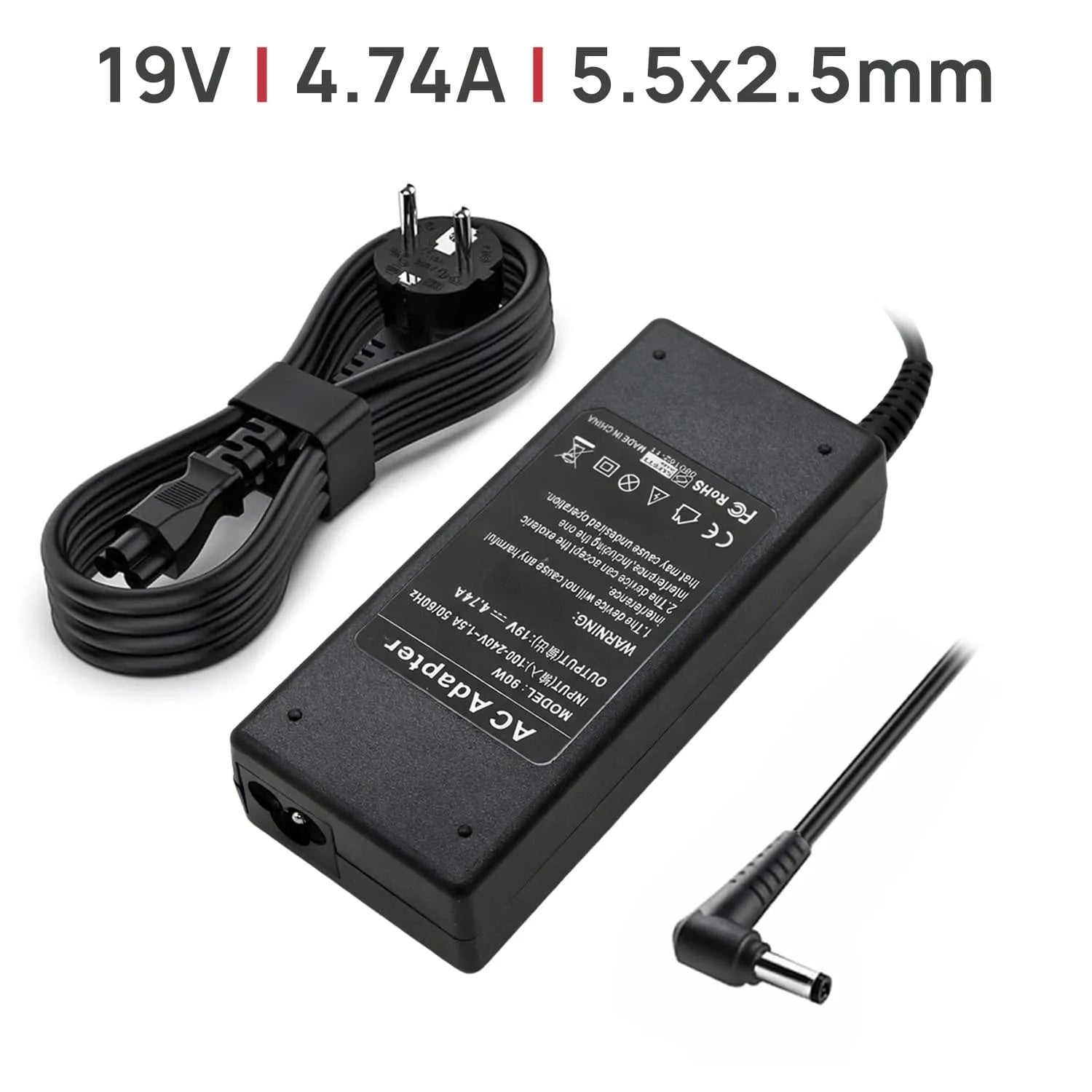 Cargador Para Portátil Asus / Toshiba / Fujitsu / Packard Bell / Asus / Lenovo 19V 4.74A 90W