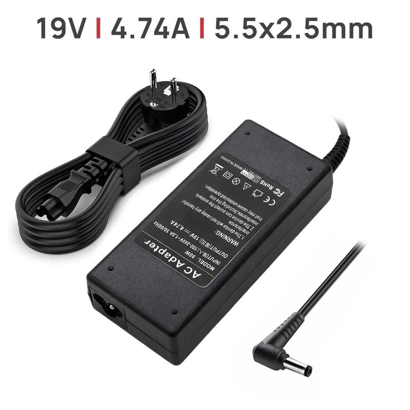 Cargador Para Portátil Asus Toshiba Fujitsu Packard Bell Asus Lenovo 19v 4.74a 90w