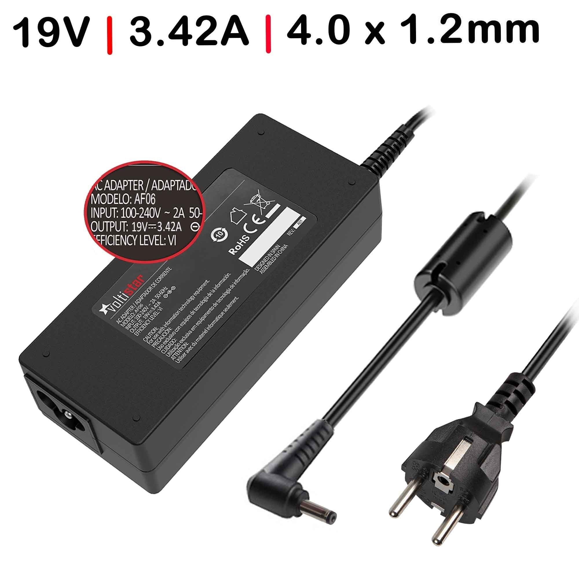 Cargador Para Portátil Asus X553Ma 19V 3.42A 65W 4.0*1.2Mm