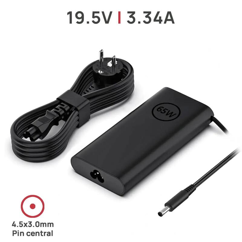 Cargador Para Portátil Dell Ha65ns5 00 La65ns2 01 4.5x3.0mm 19.5v 3.34a 65w Forma Ovalada