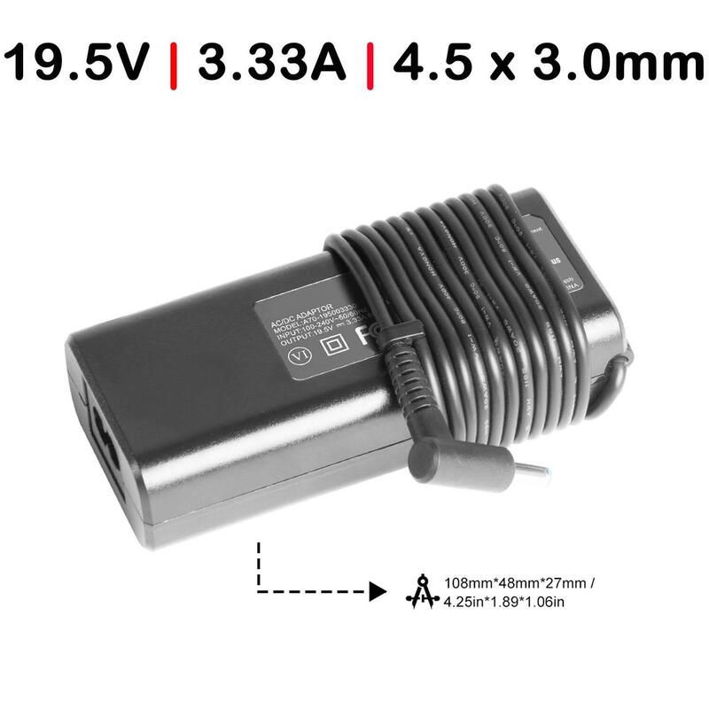 Cargador Para Portátil Hp 19.5v 3.33a 65w 4.5x3.0mm