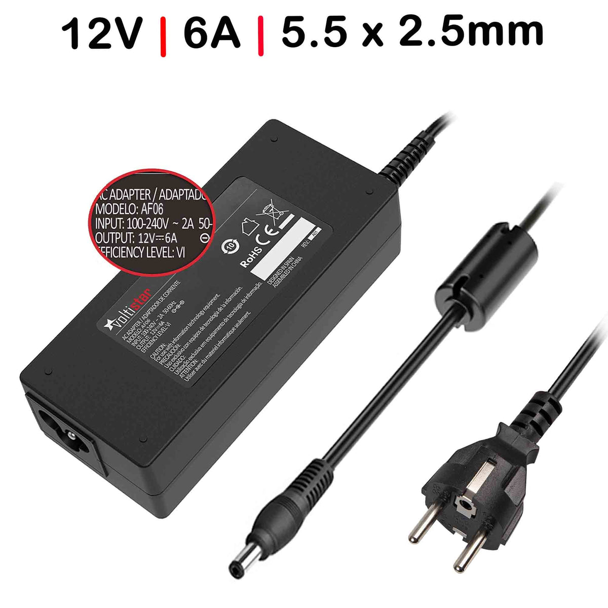 Cargador Para Tft Monitor 12V 6A 72W
