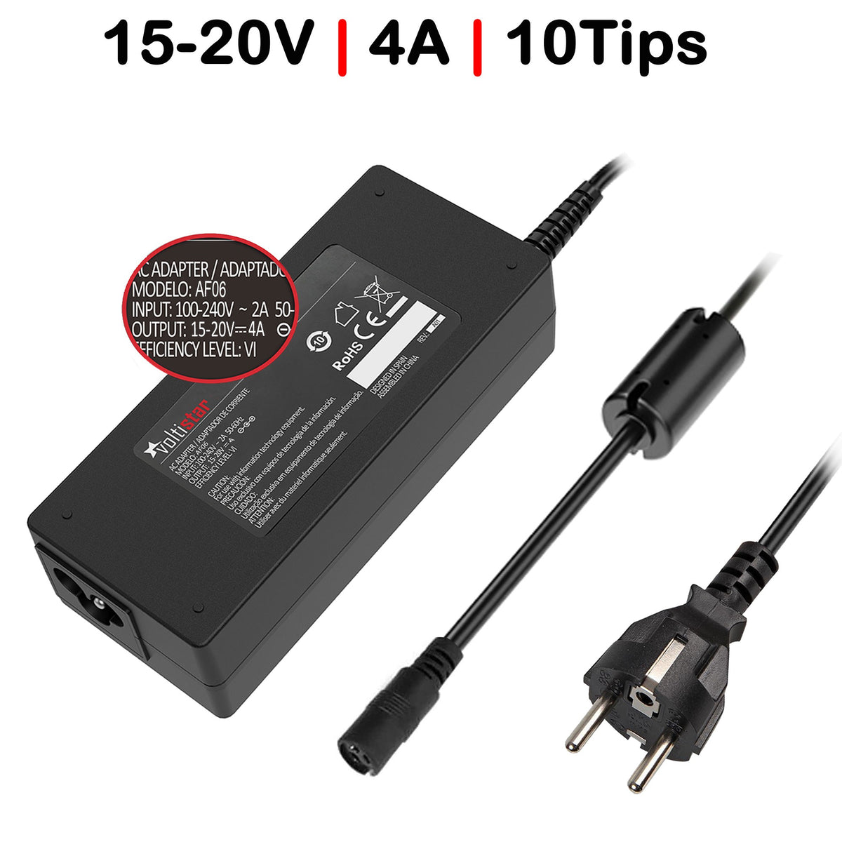 Cargador Universal Para Portátiles 15-20V 65W