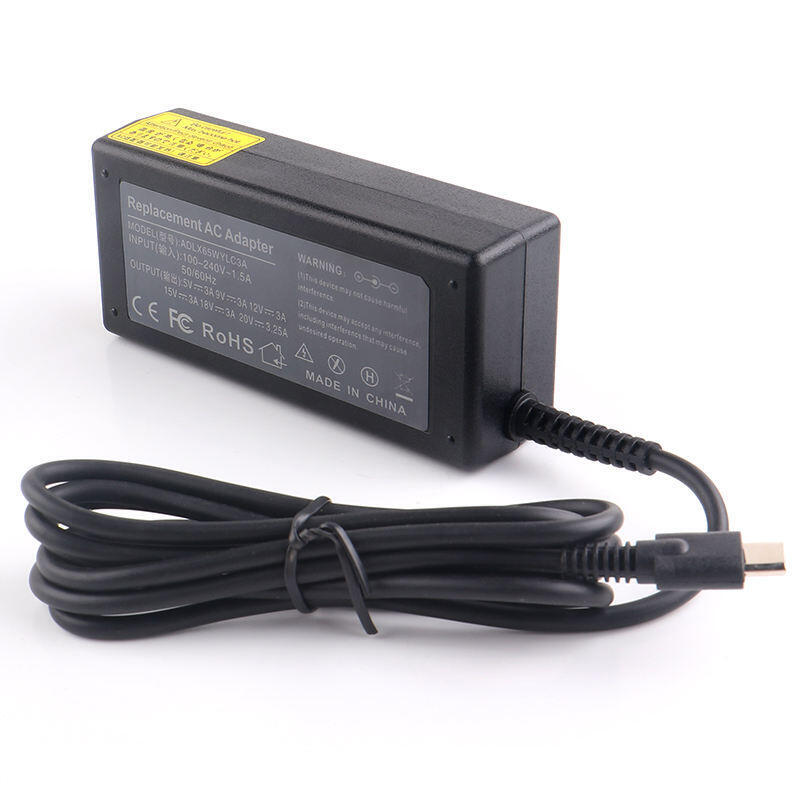 Cargador Rápido 65w 45w Usb Tipo C 5v 9v 12v 15v 20v Para Dell Hp Asus Lenovo