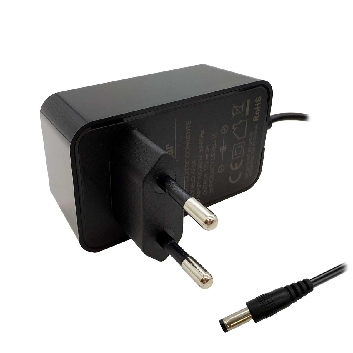 Cargador Para Tiras Leds Routers Cámaras De Seguridad 12V 3A 5.5X2.5Mm