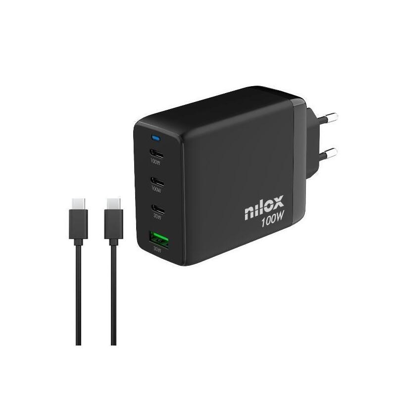 Cargador Universal Gan 100w 4 Puert