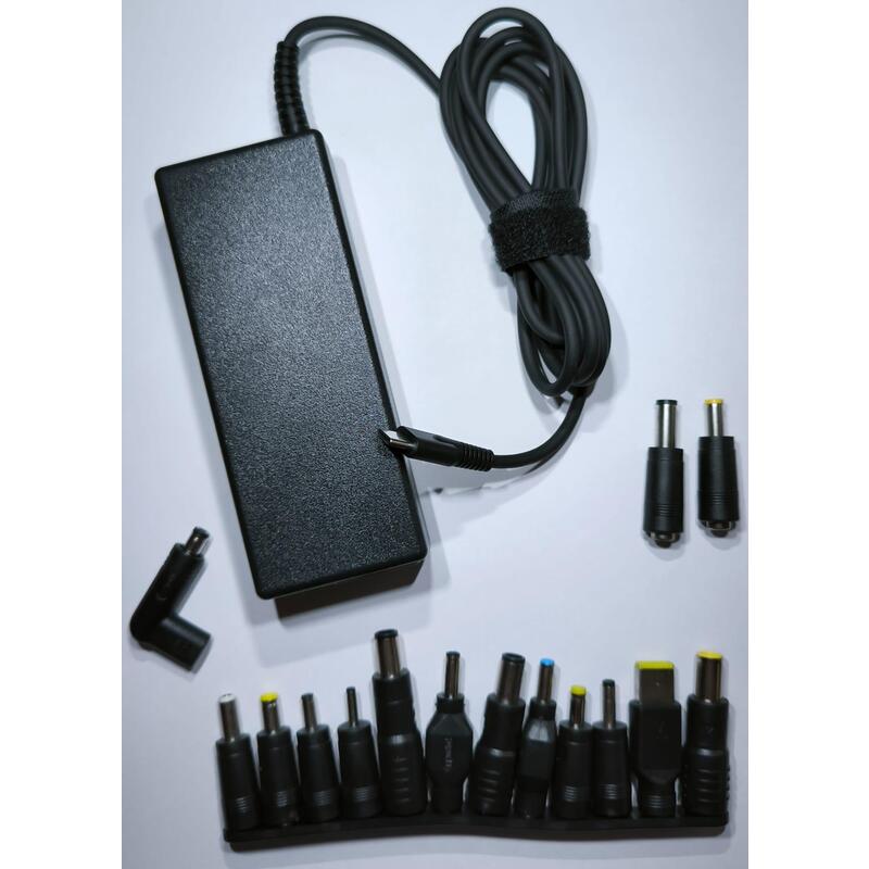Cargador Usb-C Multipuntas 90w 20v 4,25a Compatible Con Lenovo, Asus, Acer, Hp Y Dell