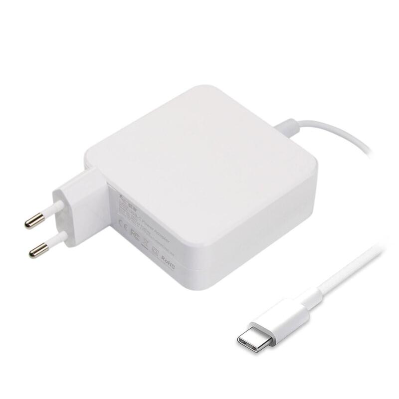 Cargador Usb Tipo-C 5-20v-3,25a Max 65w Blanco Compatible Con Todo Tipo De Portátiles