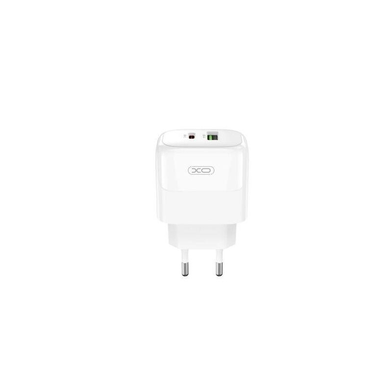 Cargador Xo L138 De Pared 30w - Usb-C Y Usb-A - Blanco
