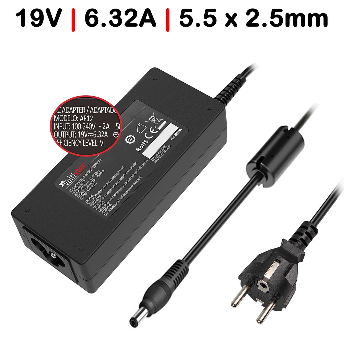 Cargador Para Portátil Asus Adp-120Rh B Pa-1121-28 120W 19V 6.32A 5.5X2.5Mm