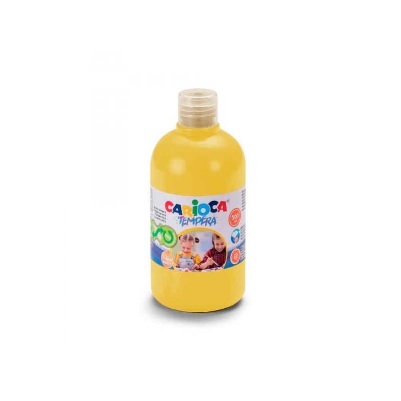 Carioca Botella Tempera 500ml - Colores Superlavables - Faciles De Mezclar - Aplicable En Materiales Porosos - Alta
