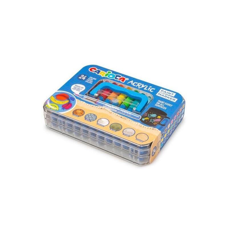 Carioca Rotulador Acrílico Paint Marker C/Surtidos Caja Especial 24 Ud