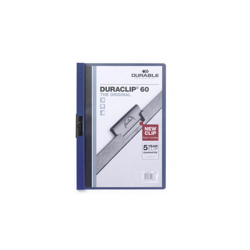 Carpeta Clip Durable Duraclip Original 60 A4 Azul Oscuro