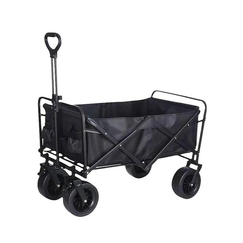 Carro Plegable De Transporte 200 L / 75 Kg, Color Negro