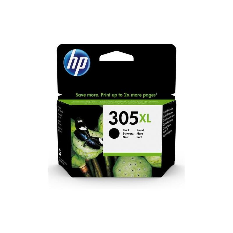 Cartucho De Tinta Original Hp 305xl De Alta Capacidad Negro