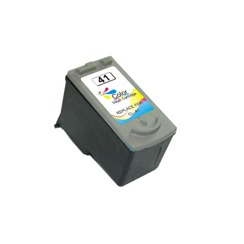 Cartucho De Tinta Remanufacturado Para Canon Cl41/Cl51/Cl38 Tricolor 0617b001/0618b001/2146b001 (Muestra Nivel De Tinta)