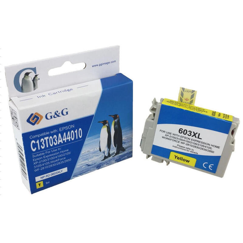 Cartucho Genérico De Epson 603xl Amarillo - T03a44010-G Ml-12pag-350