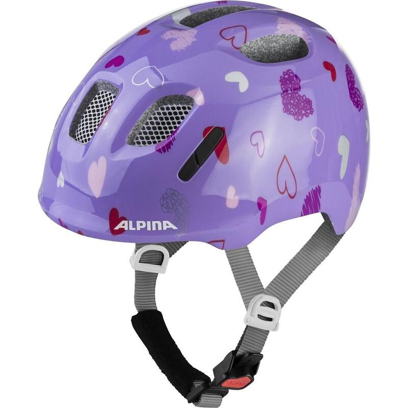 Casco De Ciclismo Alpina Ximo 2 Purple Hearts Gloss, Tallas 49-54.