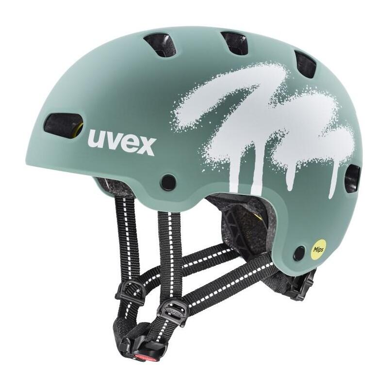 Casco De Ciclismo Infantil Uvex Kid 4 Style Mips, Color Verde