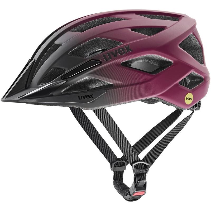 Casco De Ciclismo Uvex I-Vo 2 Mips 56-60cm, Color Arándano/Negro Mate