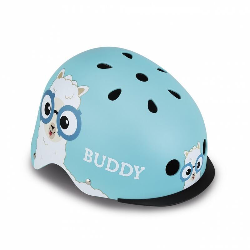Casco Globber Helmet Elite Lights Buddy, Light Blue, 507-305