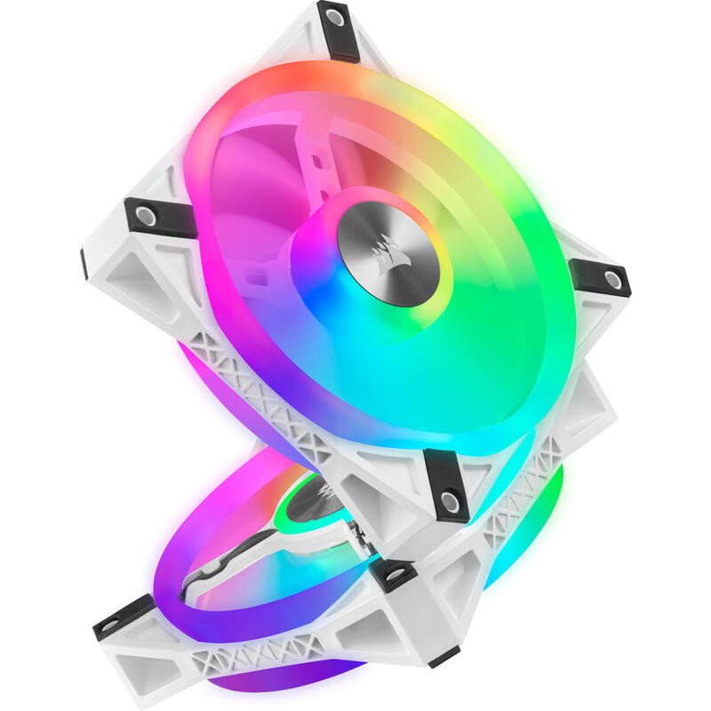 Case Acc Fan 12cm Corsair Ql120wh Rgb 1pcs Rgb Pwm 1500rpm 71m³/H 26dba 4pin Single Pack White