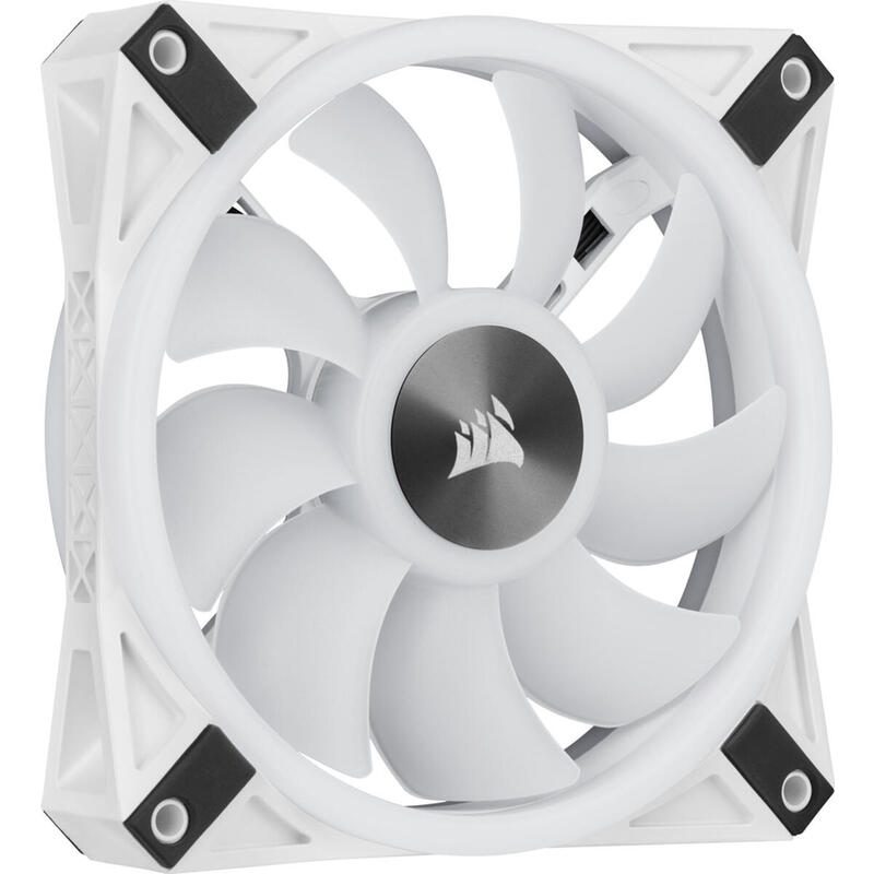 Case Acc Fan 12cm Corsair Ql120wh Rgb 1pcs Rgb Pwm 1500rpm 71m³/H 26dba 4pin Single Pack White