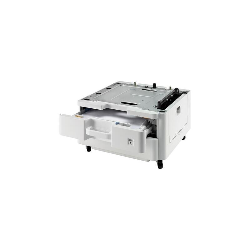 Cassette De Papel Kyocera De 500 Hojas Pf-470 Con Gabinete Base, Alimentación De Papel Gris Claro 1203np3nl1