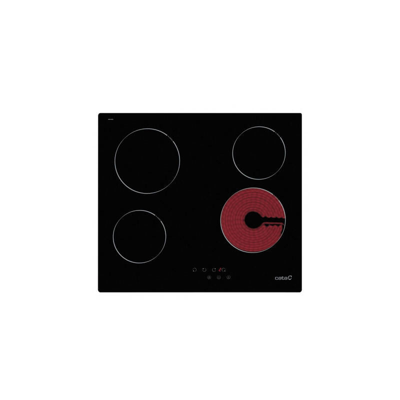 Cata Tn 604 B Hob, Vitroceramic, Width 59 Cm, 4 Cooking Zones, Touch Control, Black
