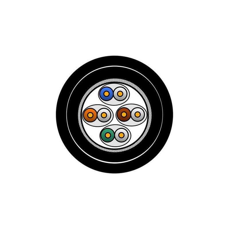 Catsnake Category 6a Cable, 4 Pair, S/Ftp, Pvc Pur