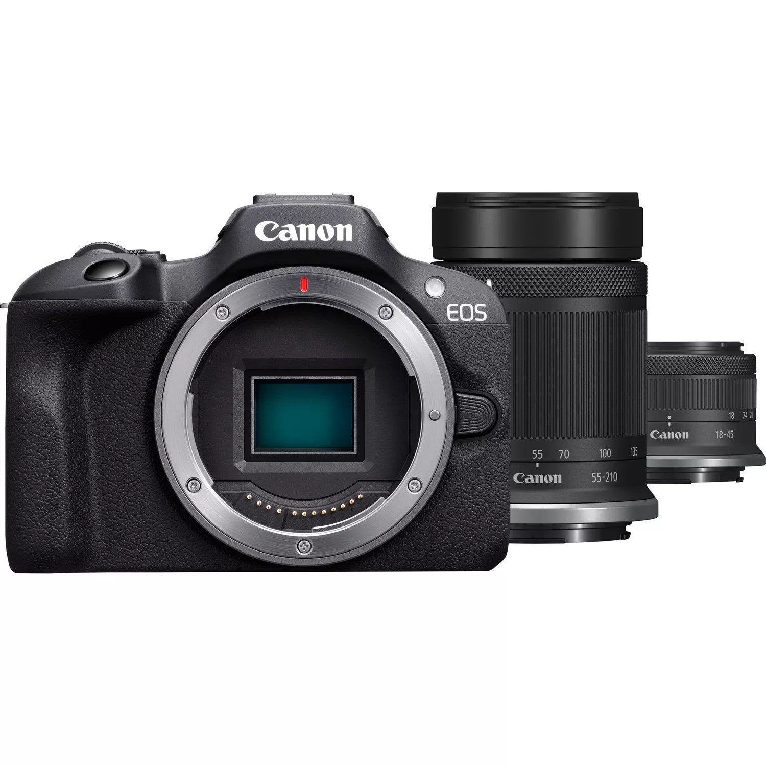 EAN 4549292214635 - Canon EOS R100 + RF-S 18-45mm F4.5-6.3 IS STM + RF-S 55-200mm F5-7.1 IS STM Kit MILC 24,1 MP CMOS 6000 x imagen 1