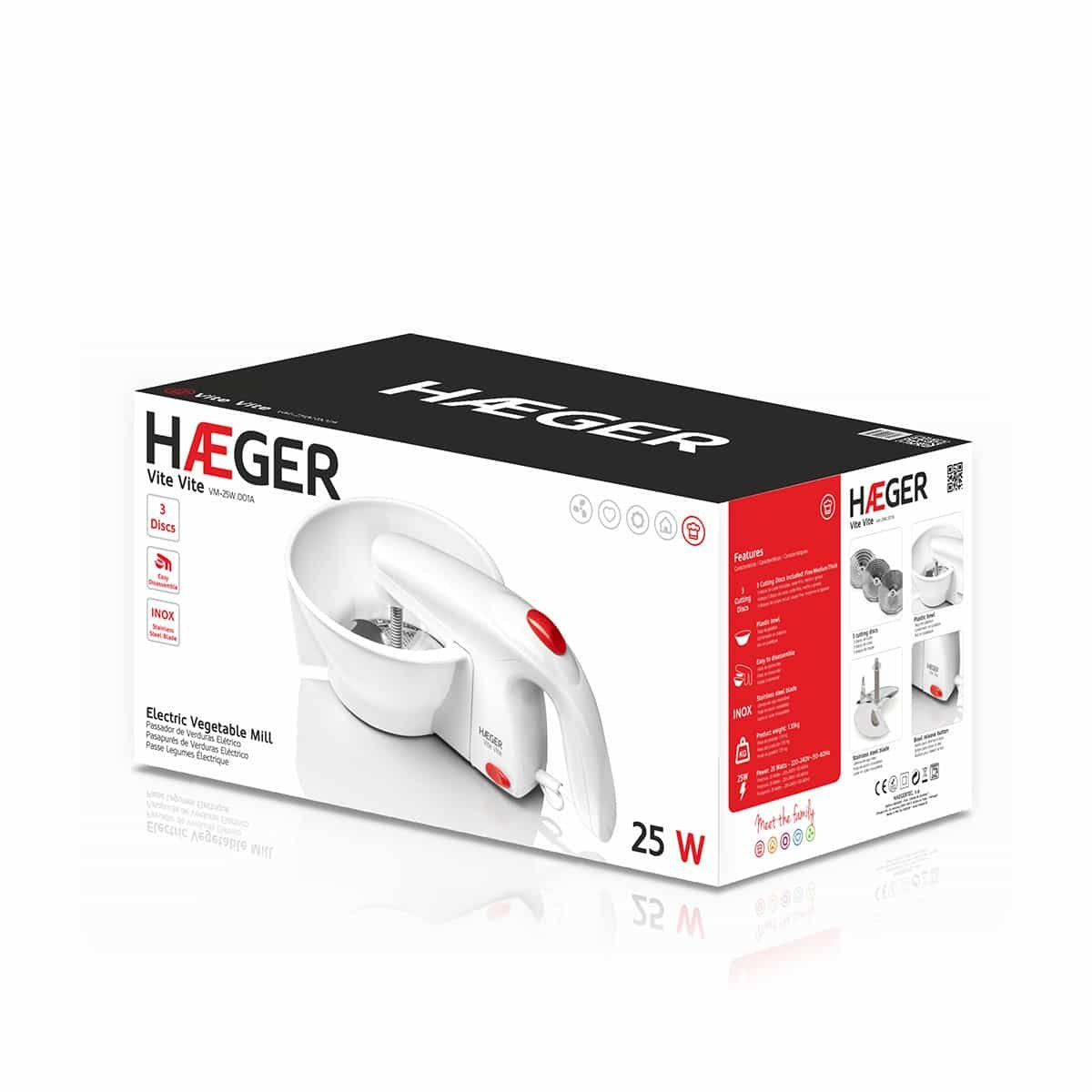 Pasapure Haeger Vite Vite Vm-25w.001a Blanco