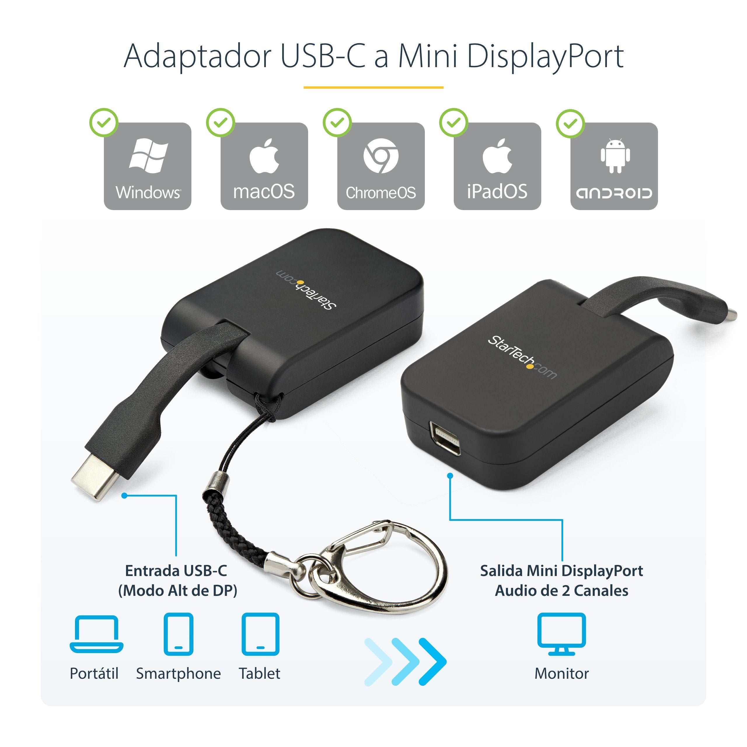 EAN 0065030884495 - StarTech.com CDP2MDPFC Adaptador gráfico USB 7680 x 4320 Pixeles Negro imagen 10