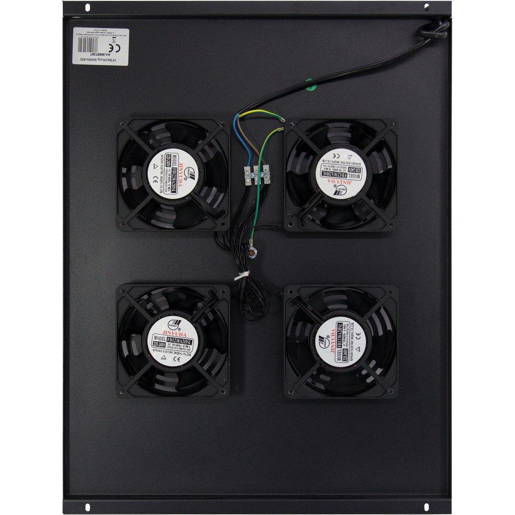 Inter-Tech Swsn-800 Panel Del Ventilador, Refrigerador De Aire Negro, Panel Del Ventilador, Negro, 4 Ventilador(Es), 240 V, 413 Mm, 547 Mm