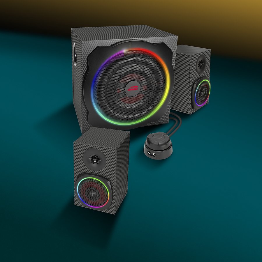 Gravity Carbon Rgb, Lautsprecher Schwarz, 60 W, Bluetooth, Klinke, Rgb