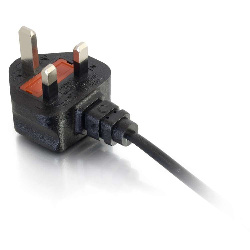 EAN 0757120806028 - C2G 80602 cable de transmisión Negro Enchufe tipo G C5 acoplador imagen 3