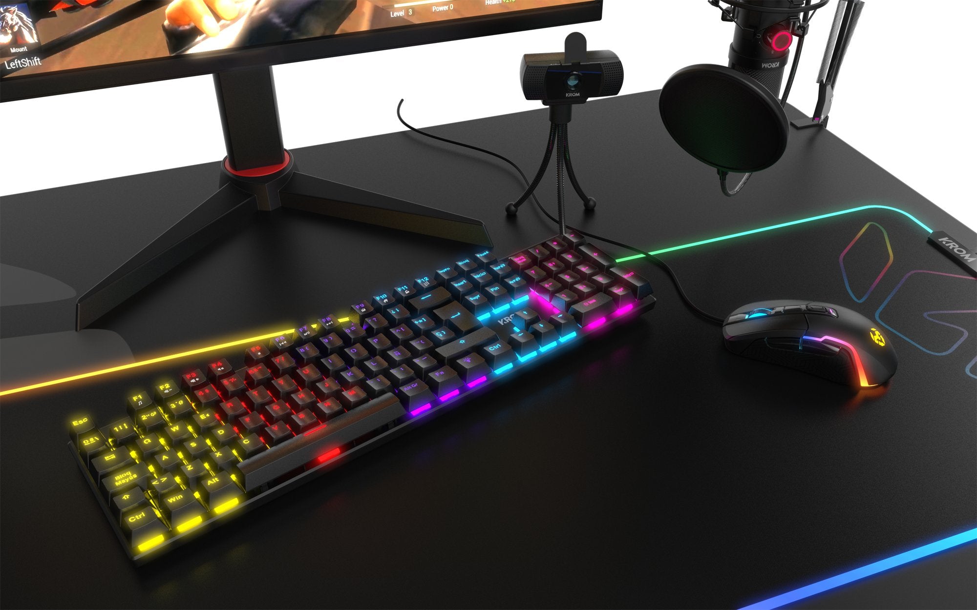 EAN 8436587972027 - Krom Kasic teclado Juego USB QWERTY Inglés Negro imagen 7