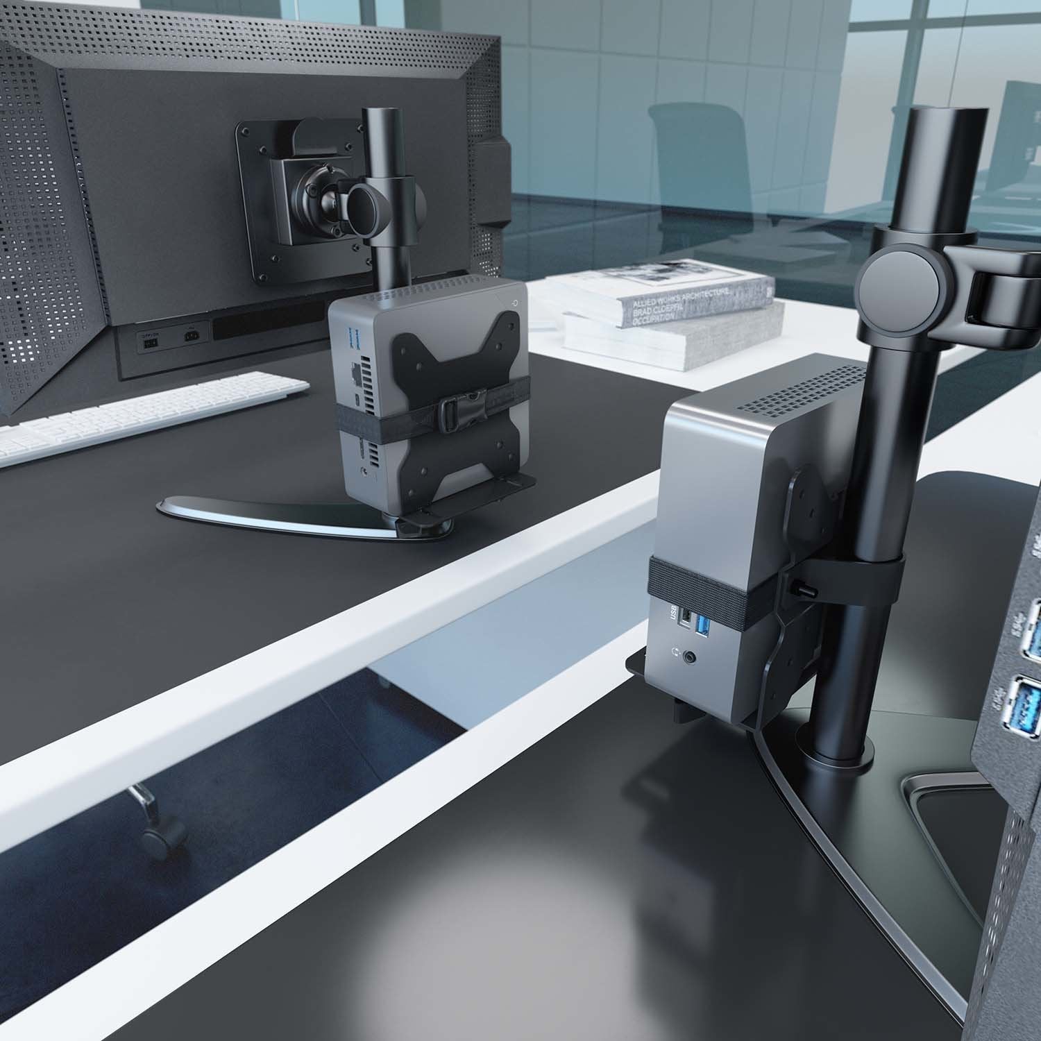 Aisens Soporte Versátil De Instalación Para Mini Pc, Negro