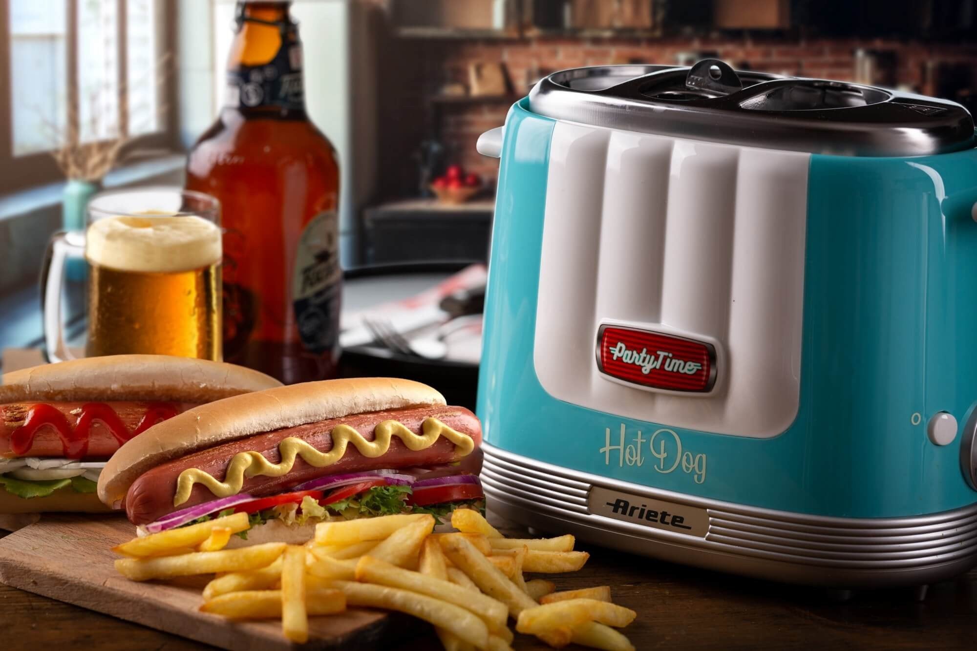 Ariete 0206/01 Tostador De Perritos Calientes 650 W Azul Claro