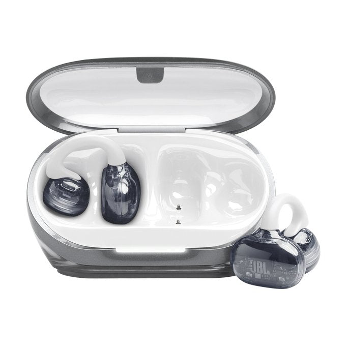 Jbl Soundgear Clips Tws Open-Ear-Kopfhörer, Ip54, Ghost Blanco