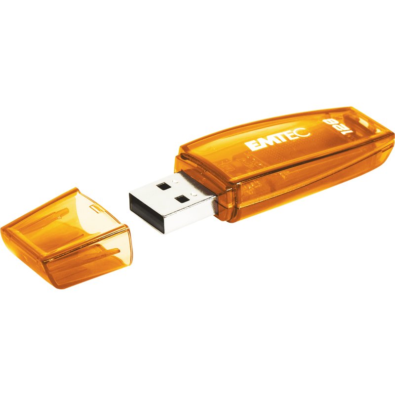 Pendrive Emtec Usb-Stick 128gb C410 Usb 2.0 Color Mix Orange