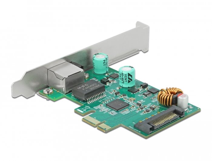 Delock Tarjeta Pci Express X1 -> 1 X Rj45 2,5 Gigabit Lan Poe+ Rtl8125