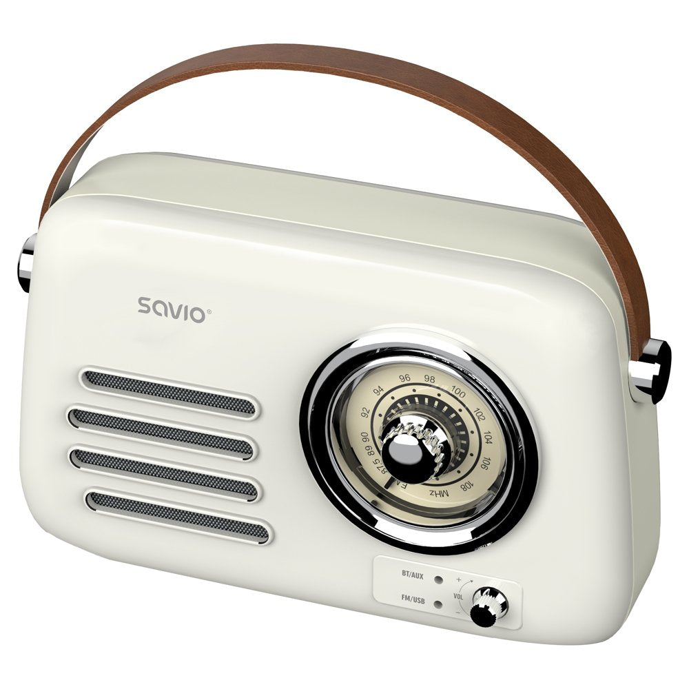 EAN 5901986049654 - Savio RS-02 radio Portátil Analógica Blanco imagen 2