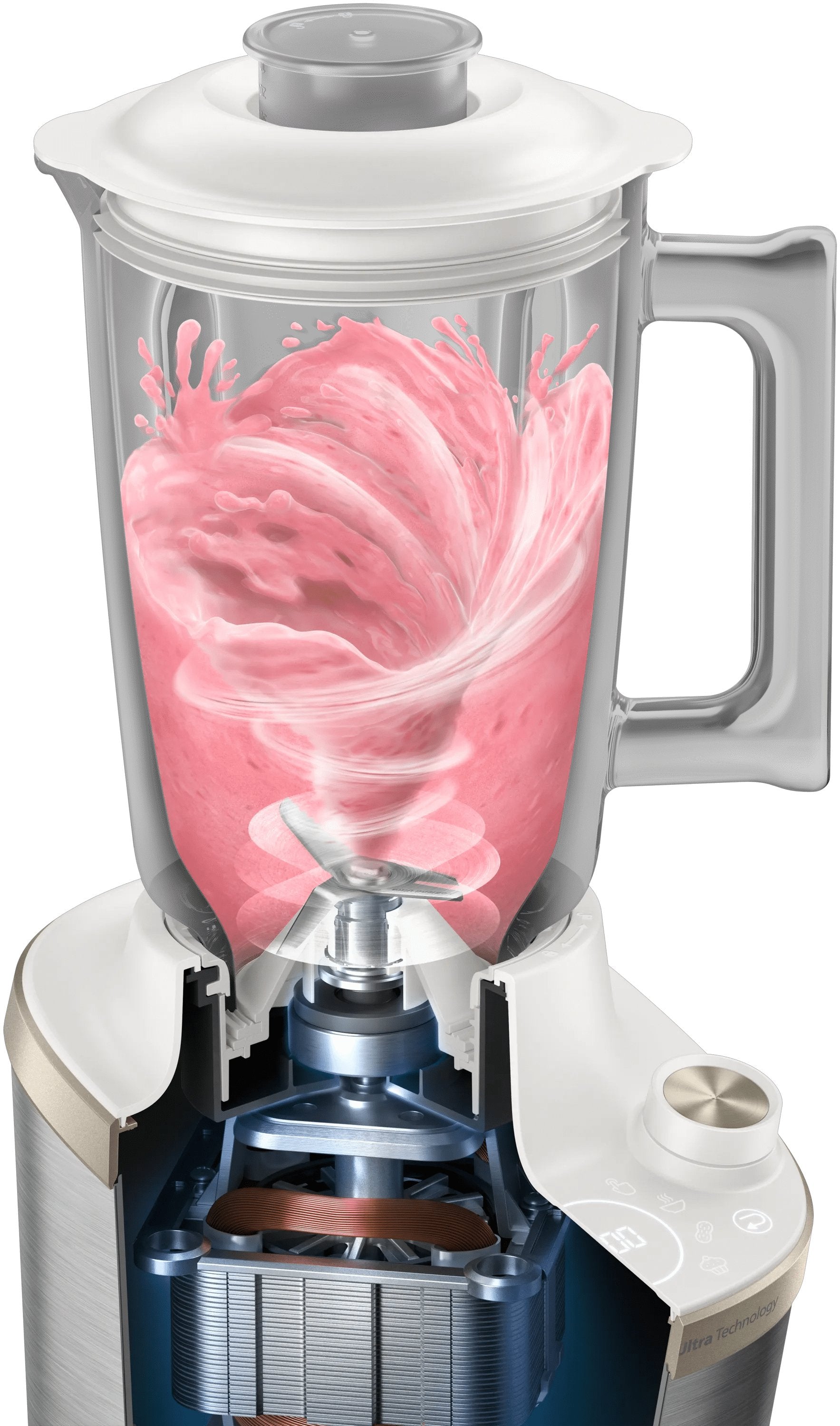 EAN 8720389013560 - Philips 7000 series HR3760/01 licuadora 2 L Batidora de vaso 1500 W Acero inoxidable, Blanco imagen 8