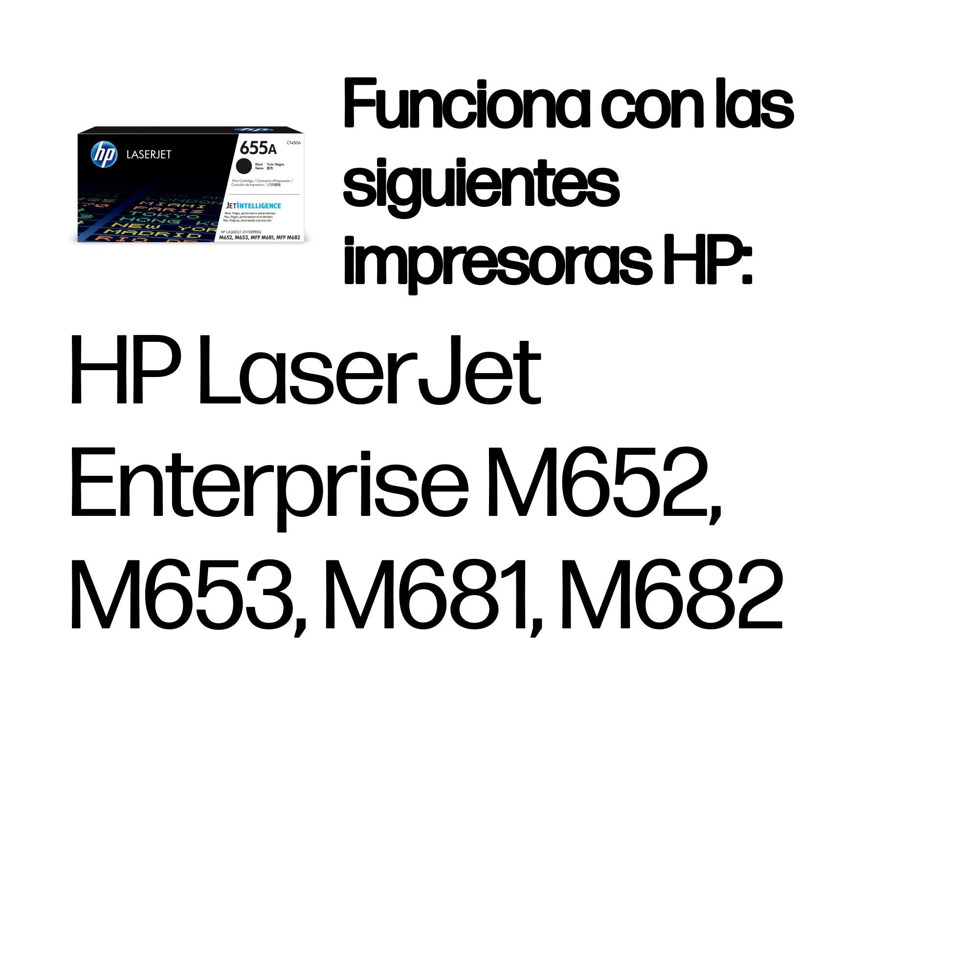 EAN 0889894325419 - HP 655A Black Original LaserJet Toner Cartridge cartucho de tóner 1 pieza(s) imagen 2
