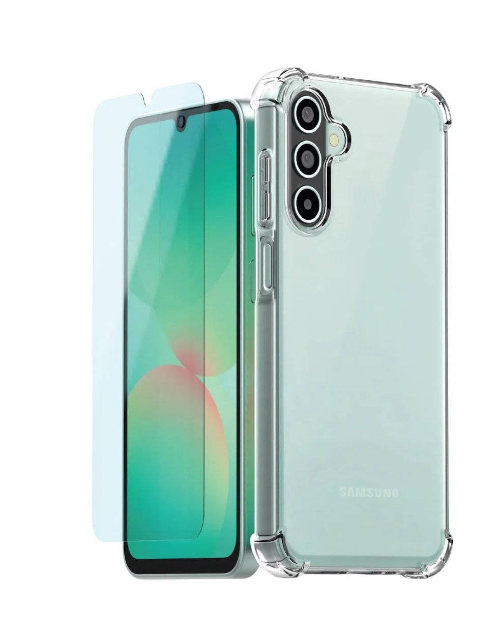 Transparent Case + Tempered Gla