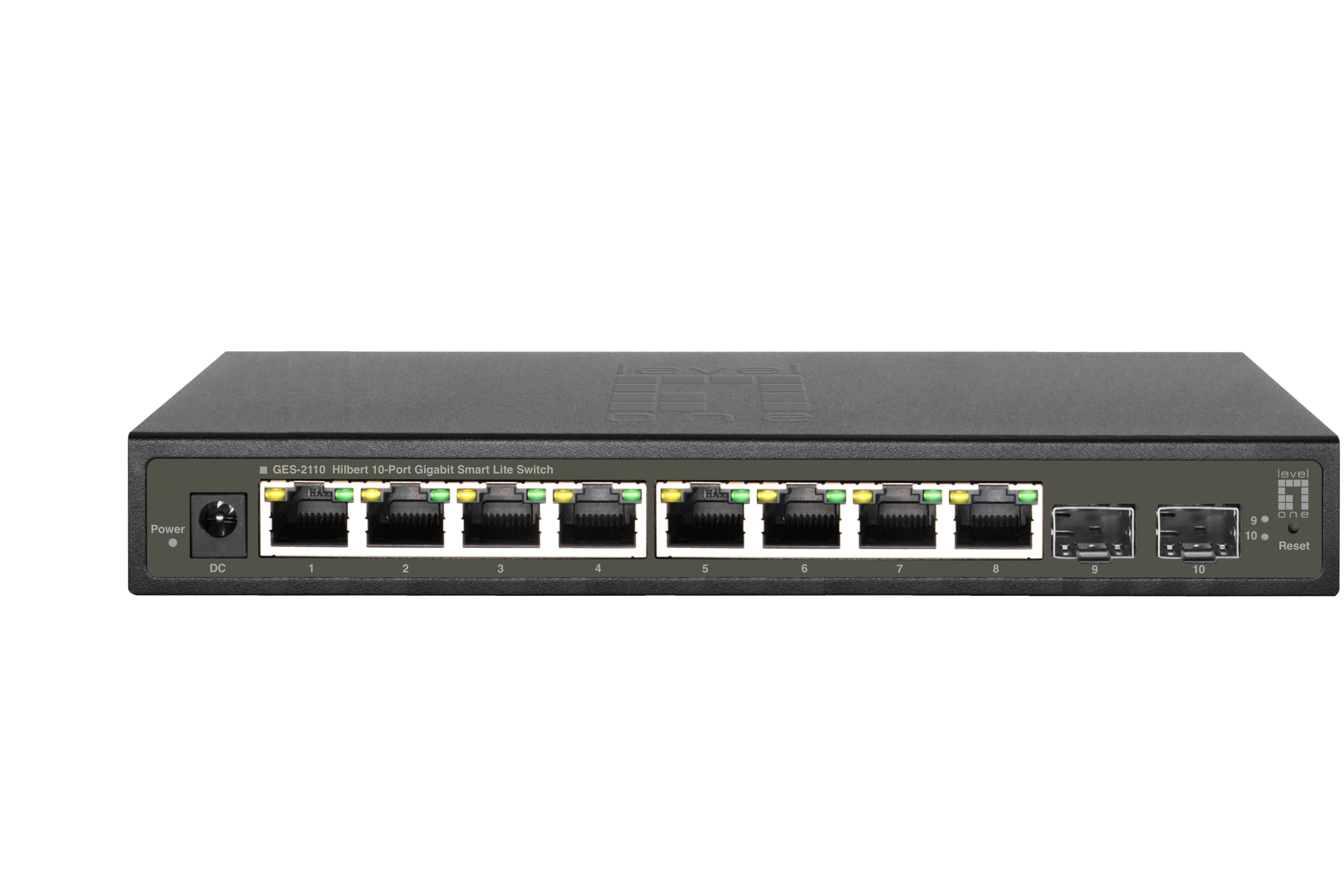Levelone Switch 8x Ge Ges-2110 2xgsfp 10/100/1000